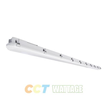 Portor 8FT LED Vaportight Luminaire, CCT Selectable and Wattage Selector PT-VT2-8F-3CP